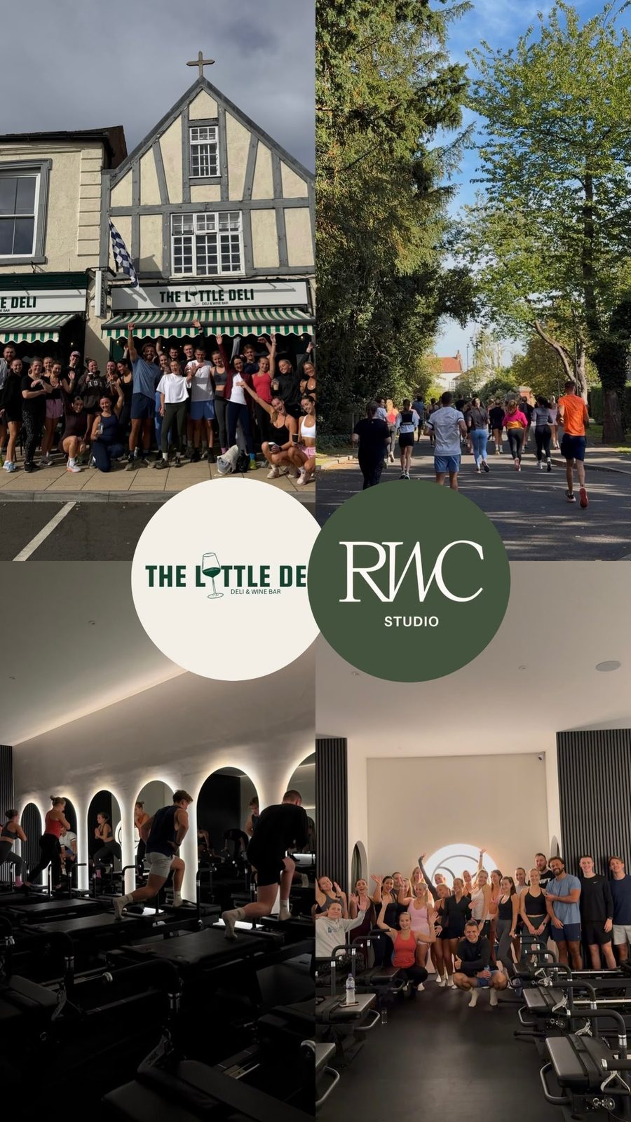 Rise and Run with RWC Studio: the run through Bawtry and the group in the reformer studio
